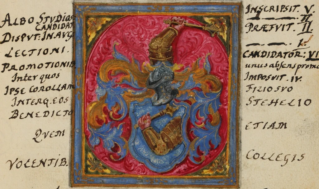 An illustration from Matricula facultatis medicae I, 1559-1800, 1559, leaf 287