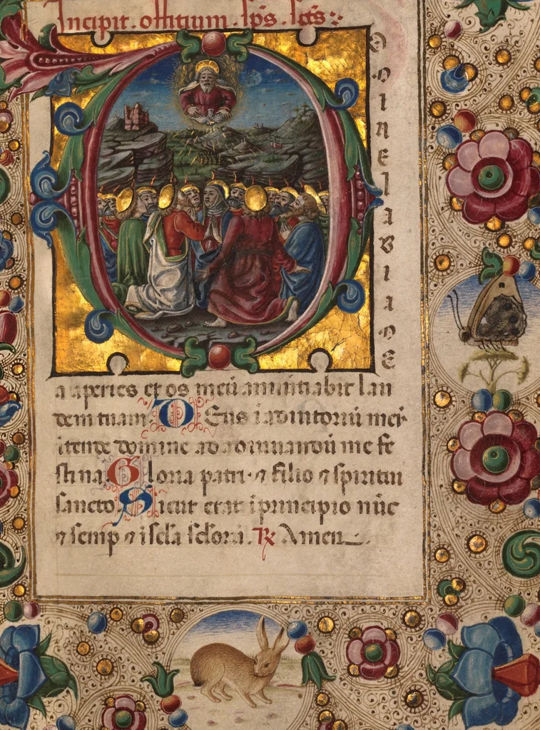 An illustration from Book of Hours, 1450, leaf 123