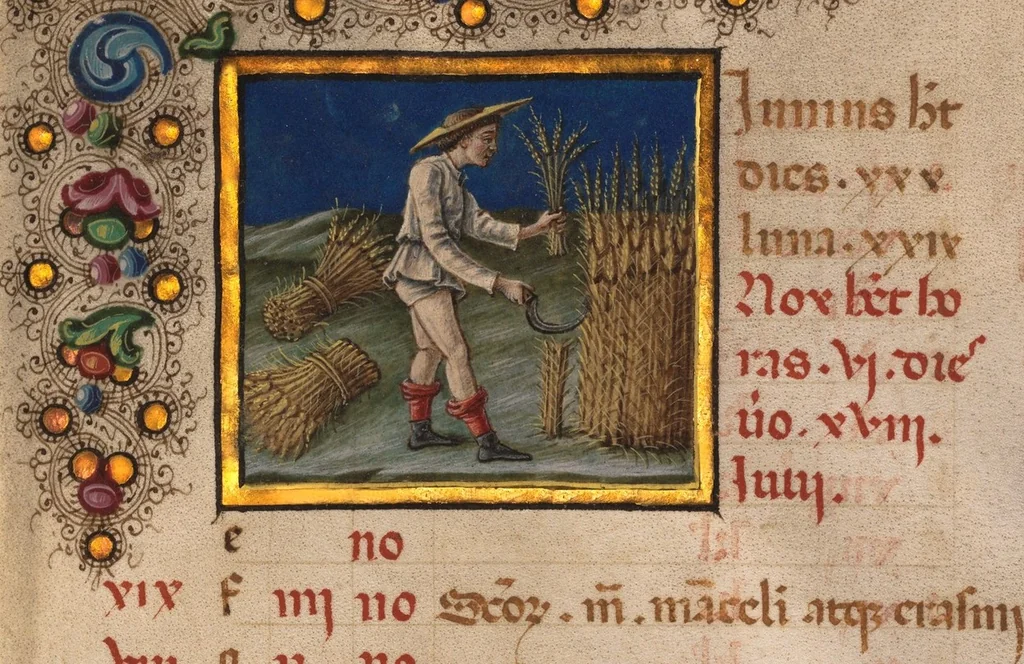An illustration from Book of Hours, 1450, leaf 17