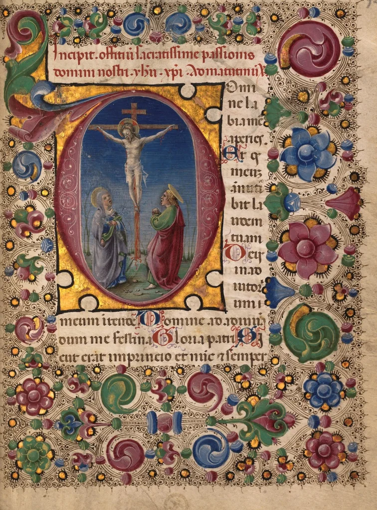 An illustration from Book of Hours, 1450, leaf 187