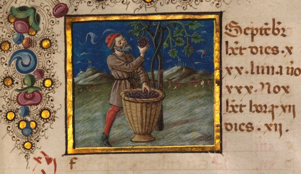 An illustration from Book of Hours, 1450, leaf 23