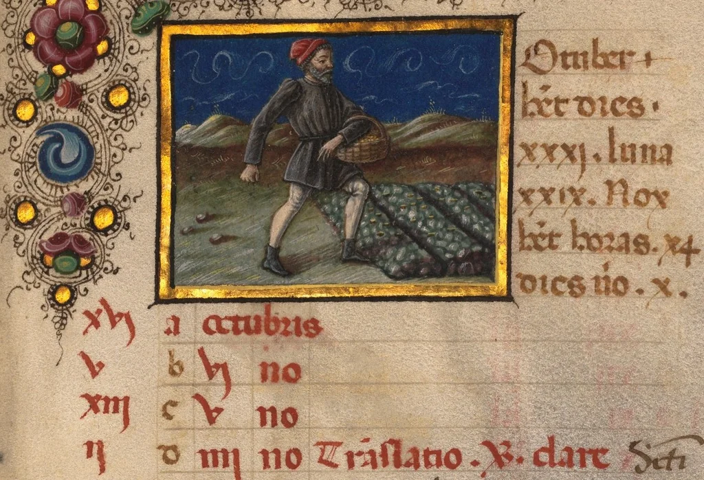An illustration from Book of Hours, 1450, leaf 25