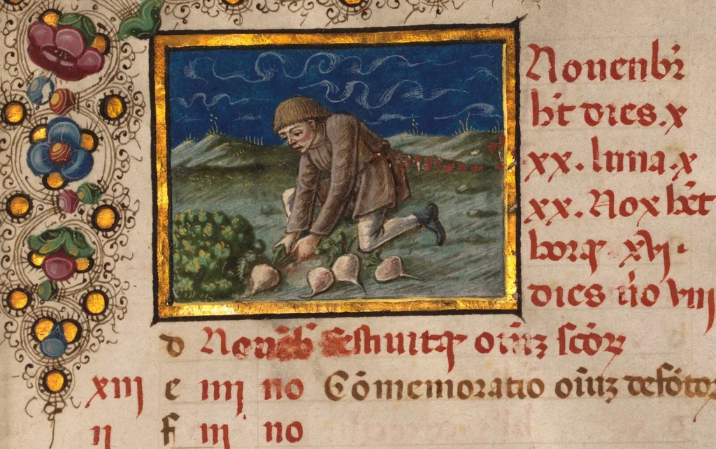 An illustration from Book of Hours, 1450, leaf 27