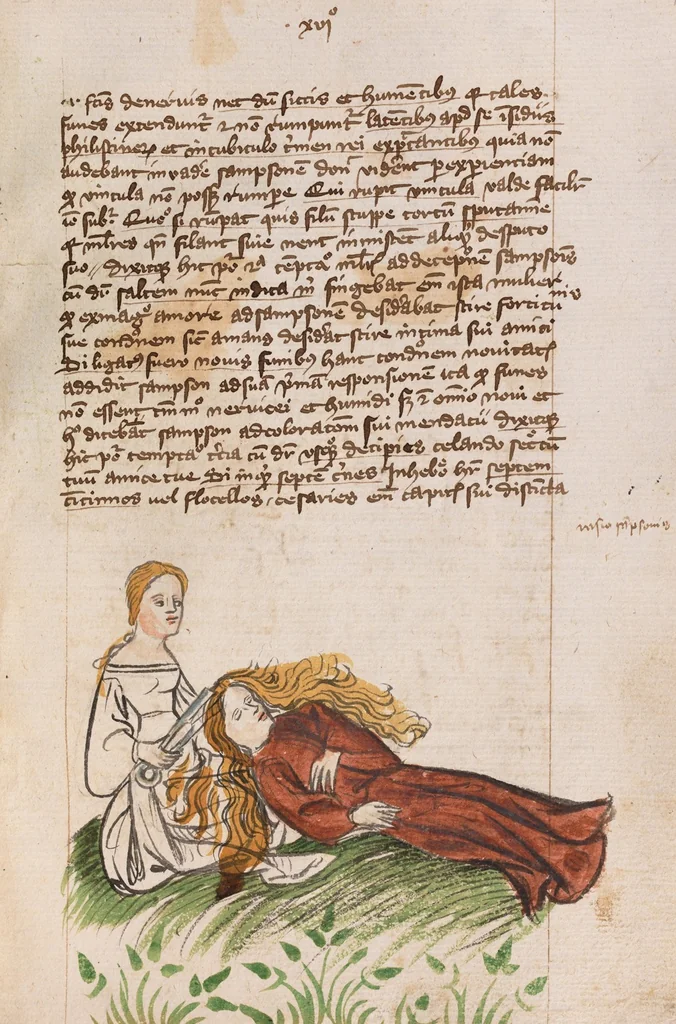 An illustration from Nycolaus de Lyra, Postilla super libros Iosue, Iudicum, Ruth, Esdrae, Iob, 1401, leaf 149