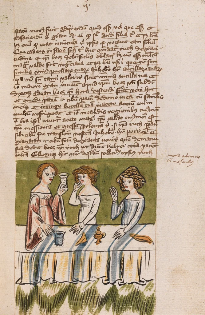 An illustration from Nycolaus de Lyra, Postilla super libros Iosue, Iudicum, Ruth, Esdrae, Iob, 1401, leaf 179
