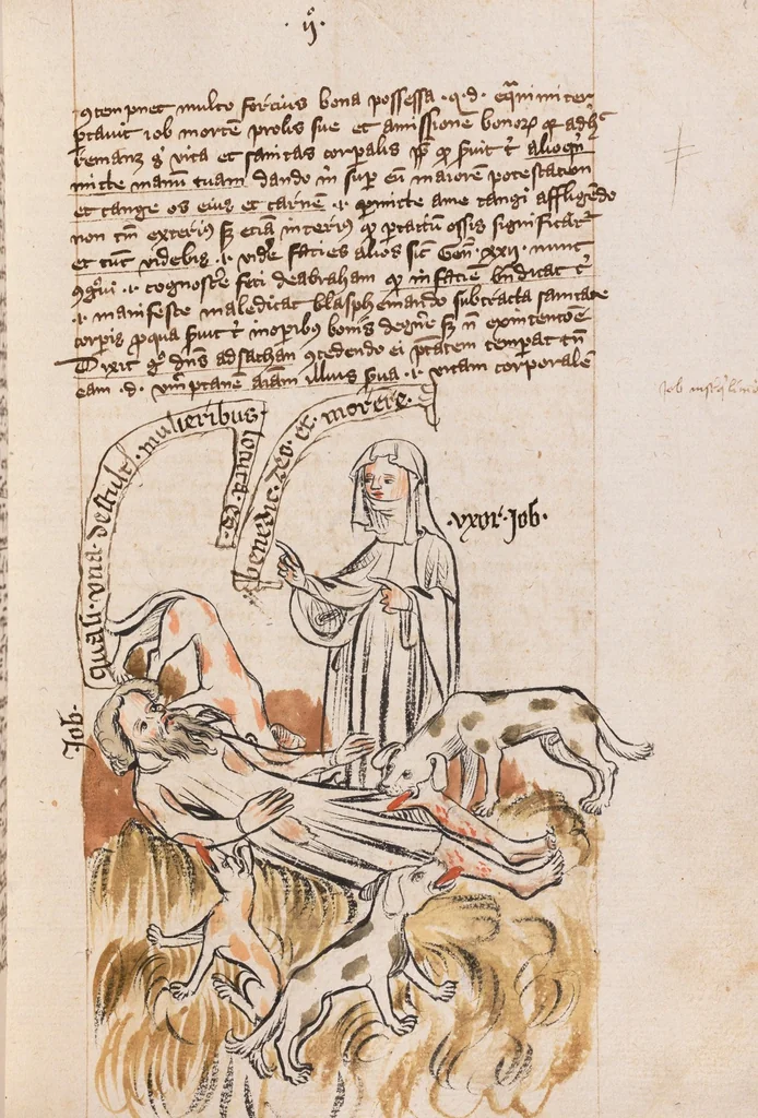 An illustration from Nycolaus de Lyra, Postilla super libros Iosue, Iudicum, Ruth, Esdrae, Iob, 1401, leaf 237