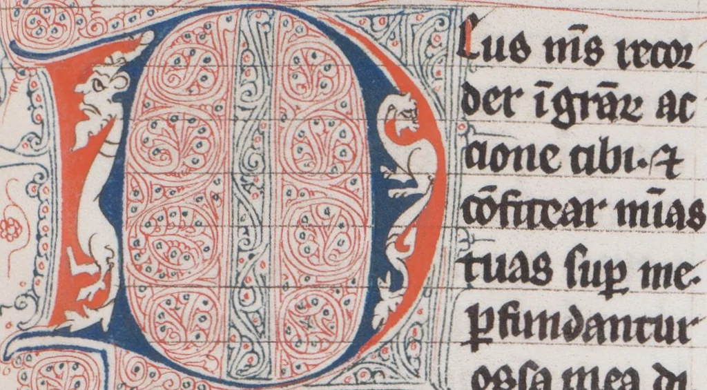 An illustration from Augustinus; Fulgentius; Hieronymus, 1350, leaf 301