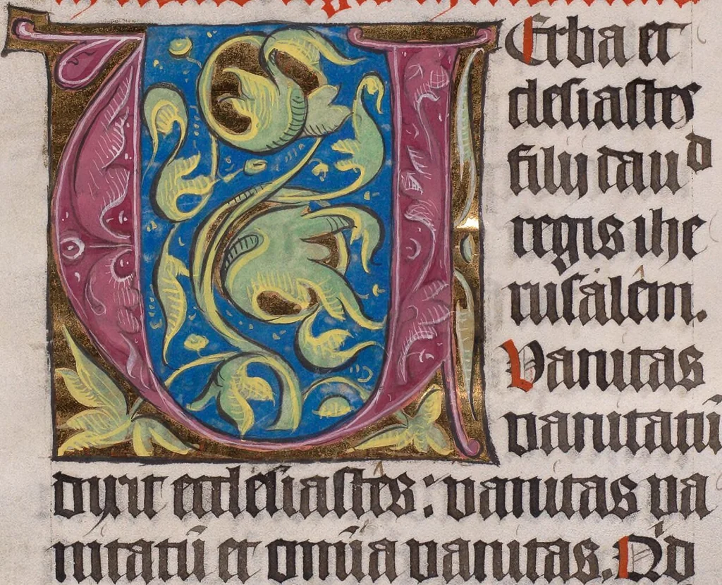 An illustration from Biblia Sacra, quarta pars, 1443, leaf 83