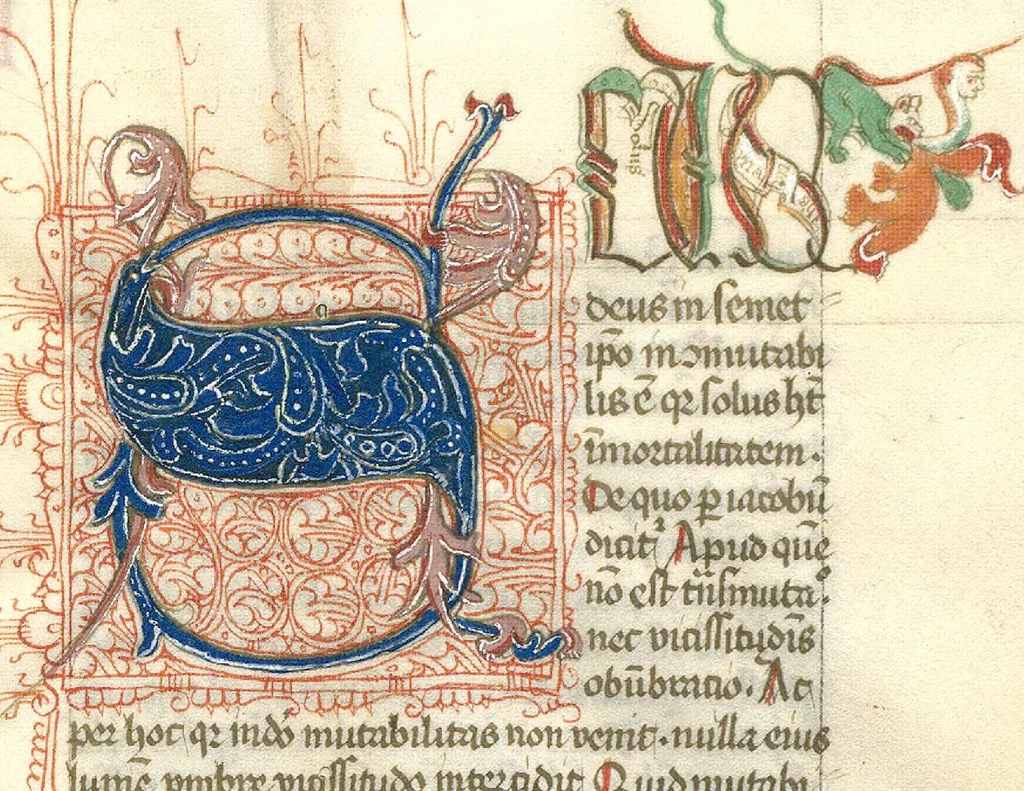 An illustration from Taio Caesaraugustanus; Gregorius Magnus, 1470, leaf 304