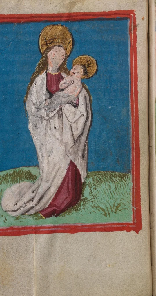 An illustration from Meditationes de sanctis mulieribus virginibusque, 1478, leaf 536