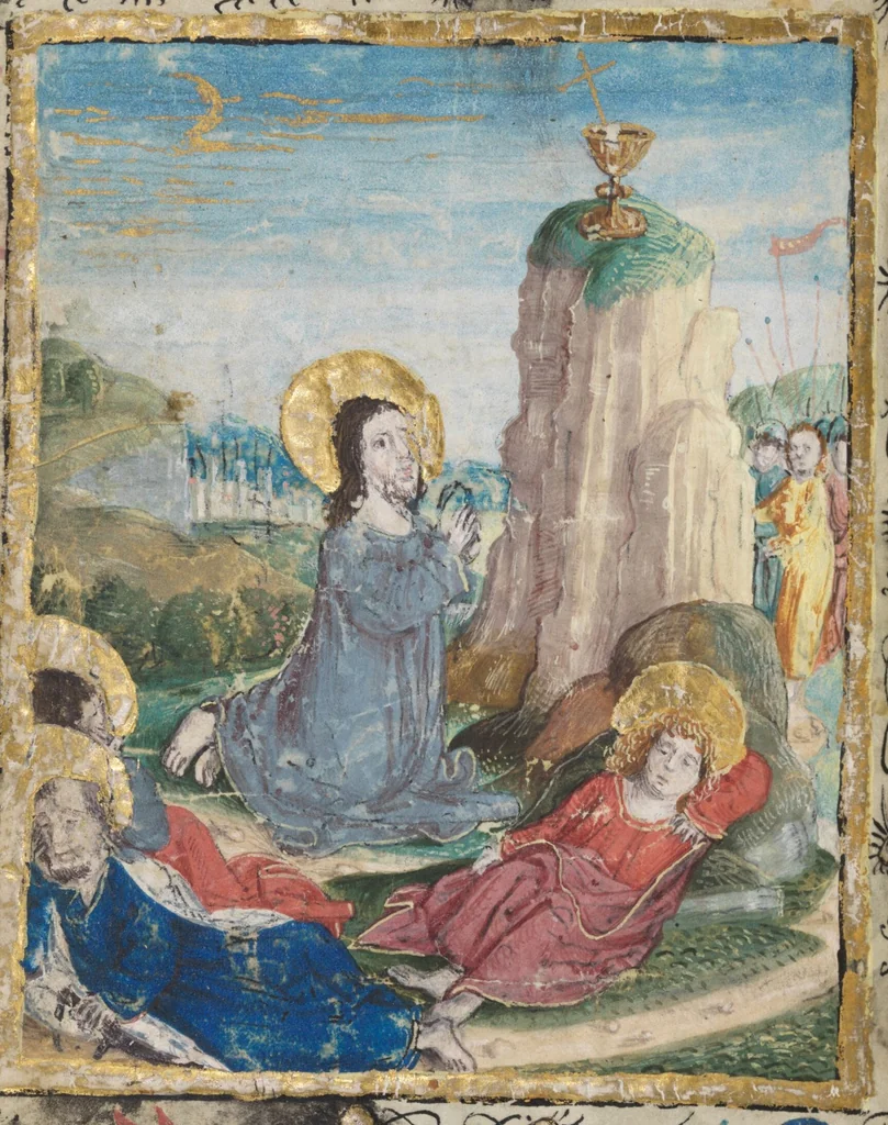An illustration from Prayer book for Countess Anna von Montfort-Wasserburg-Rothenfels, 1489, leaf 114