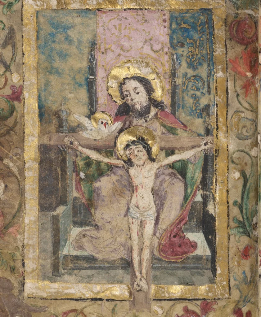 An illustration from Prayer book for Countess Anna von Montfort-Wasserburg-Rothenfels, 1489, leaf 12