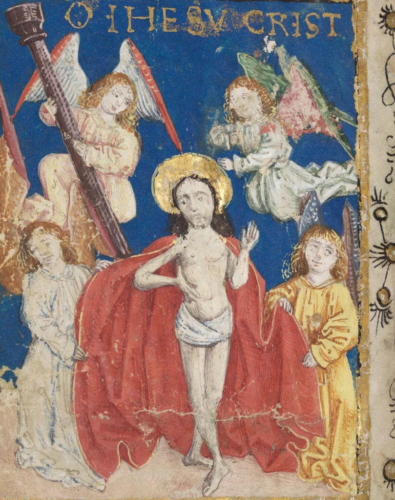 An illustration from Prayer book for Countess Anna von Montfort-Wasserburg-Rothenfels, 1489, leaf 132