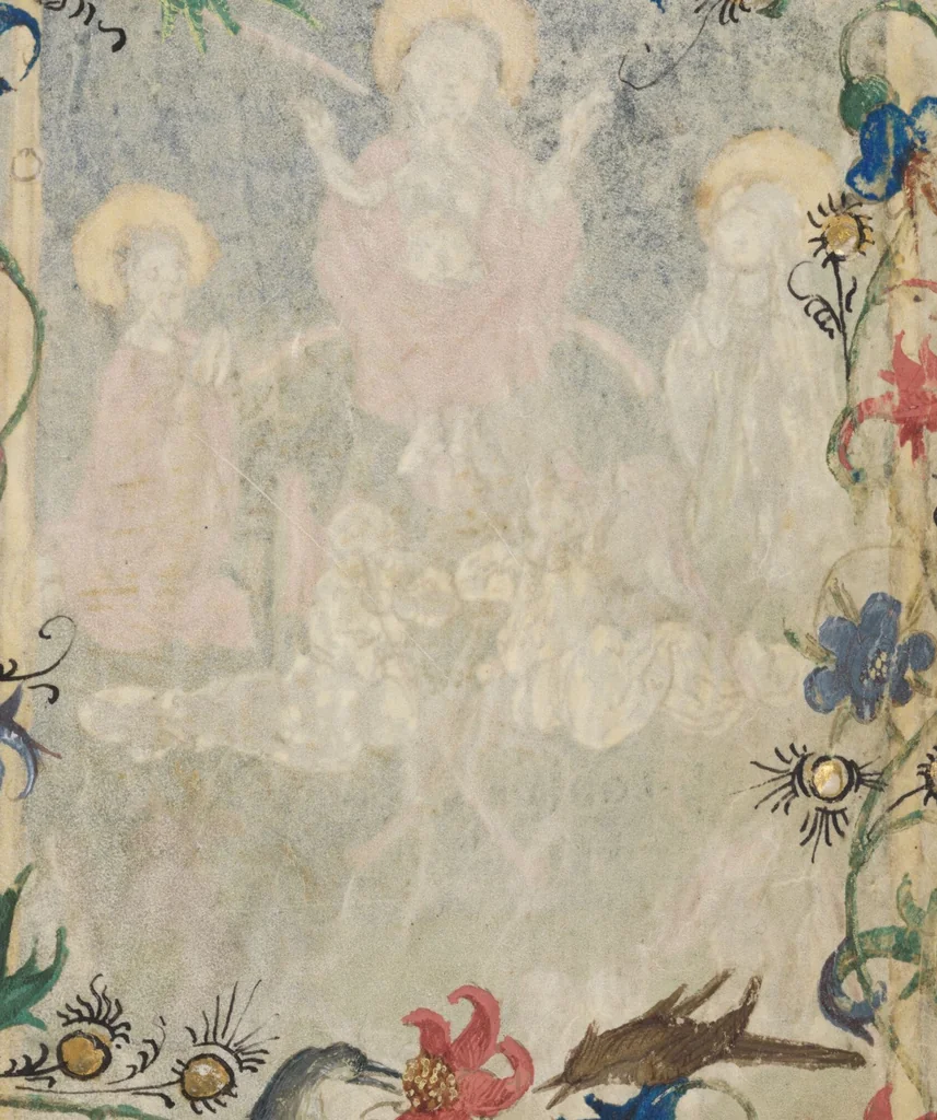 An illustration from Prayer book for Countess Anna von Montfort-Wasserburg-Rothenfels, 1489, leaf 147