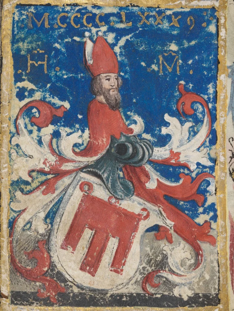 An illustration from Prayer book for Countess Anna von Montfort-Wasserburg-Rothenfels, 1489, leaf 166