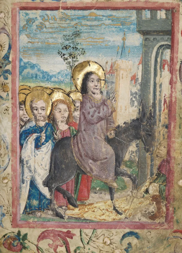 An illustration from Prayer book for Countess Anna von Montfort-Wasserburg-Rothenfels, 1489, leaf 17