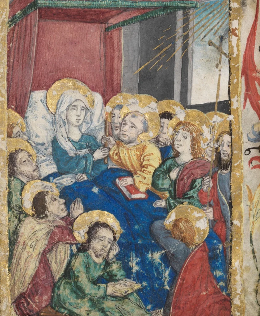 An illustration from Prayer book for Countess Anna von Montfort-Wasserburg-Rothenfels, 1489, leaf 196