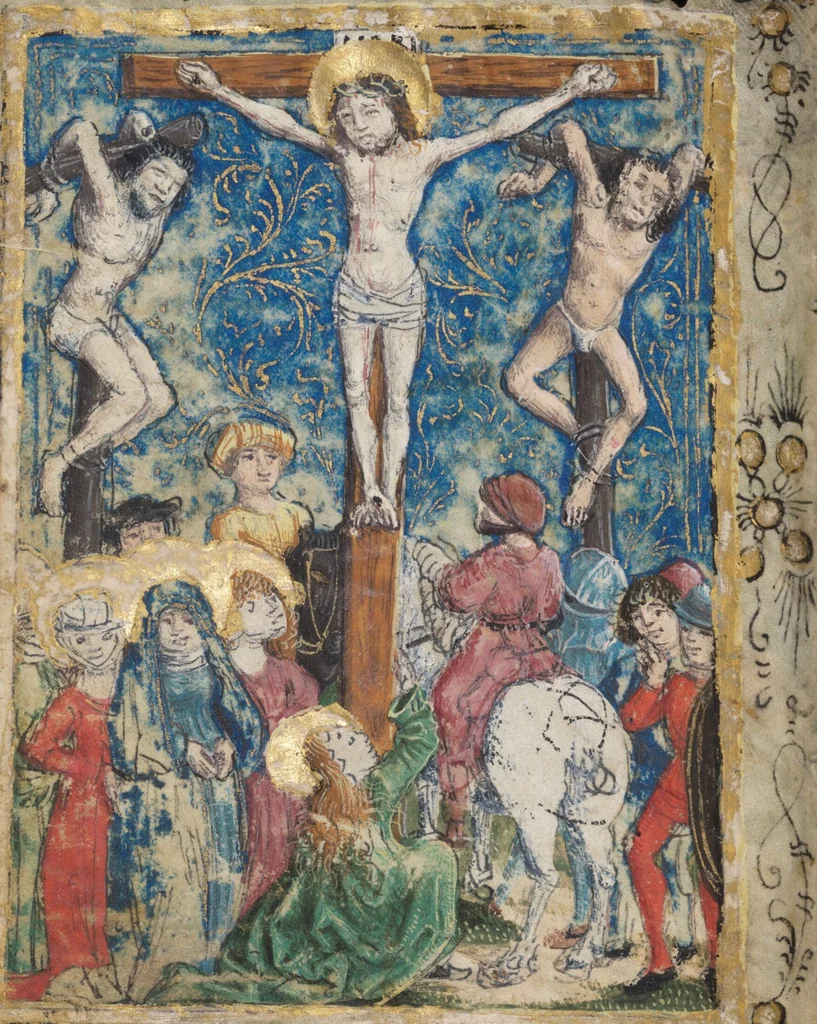 An illustration from Prayer book for Countess Anna von Montfort-Wasserburg-Rothenfels, 1489, leaf 42