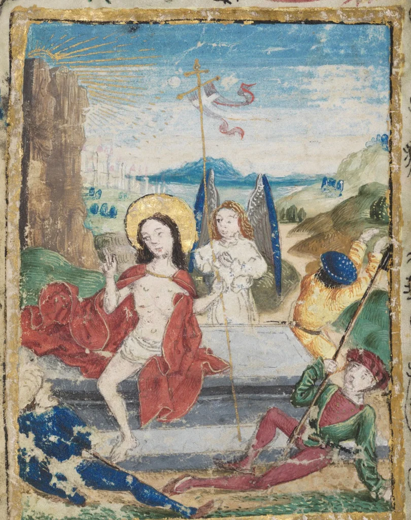 An illustration from Prayer book for Countess Anna von Montfort-Wasserburg-Rothenfels, 1489, leaf 88