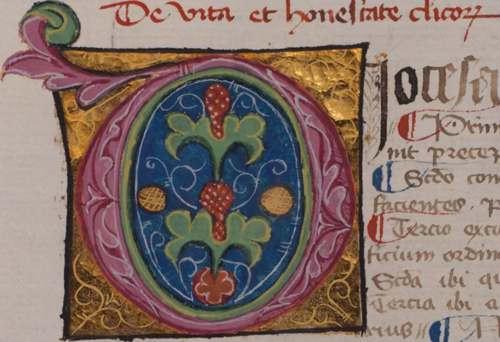 An illustration from Iohannes de Imola, Lectura super Clementinas, 1450, leaf 299