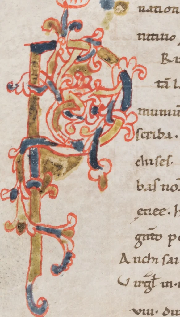 An illustration from Priscianus, 1100, leaf 154