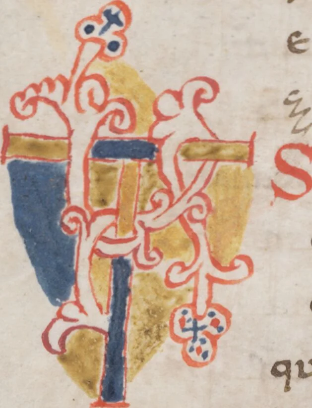 An illustration from Priscianus, 1100, leaf 98