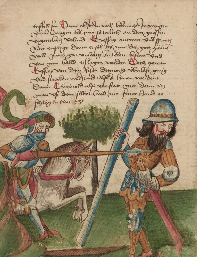An illustration from Thüring von Ringoltingen, Story of the beautiful Melusine, 1471, leaf 126