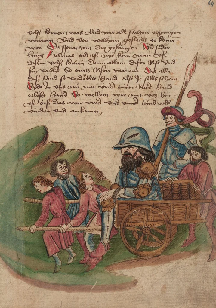 An illustration from Thüring von Ringoltingen, Story of the beautiful Melusine, 1471, leaf 147