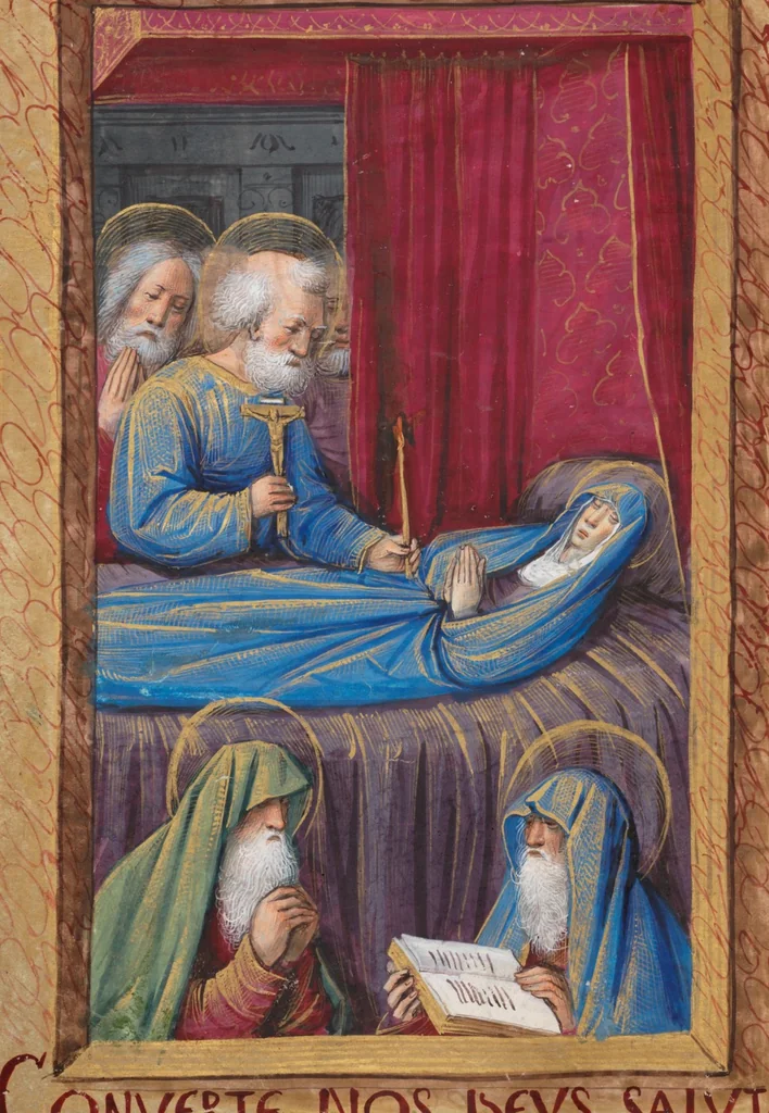 An illustration from Book of hours, 1500, leaf 100