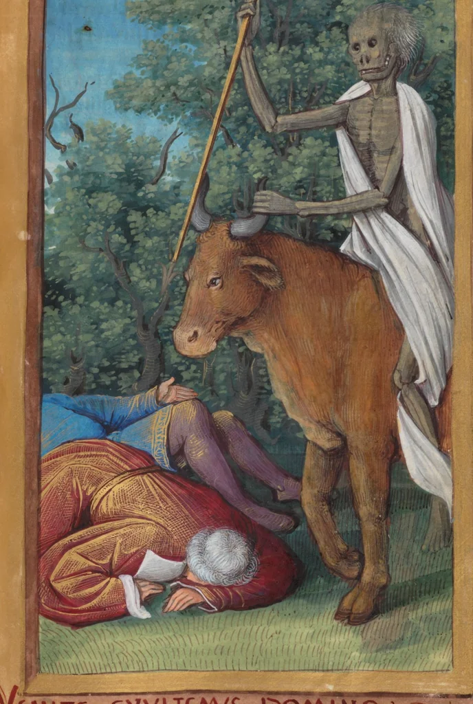 An illustration from Book of hours, 1500, leaf 127