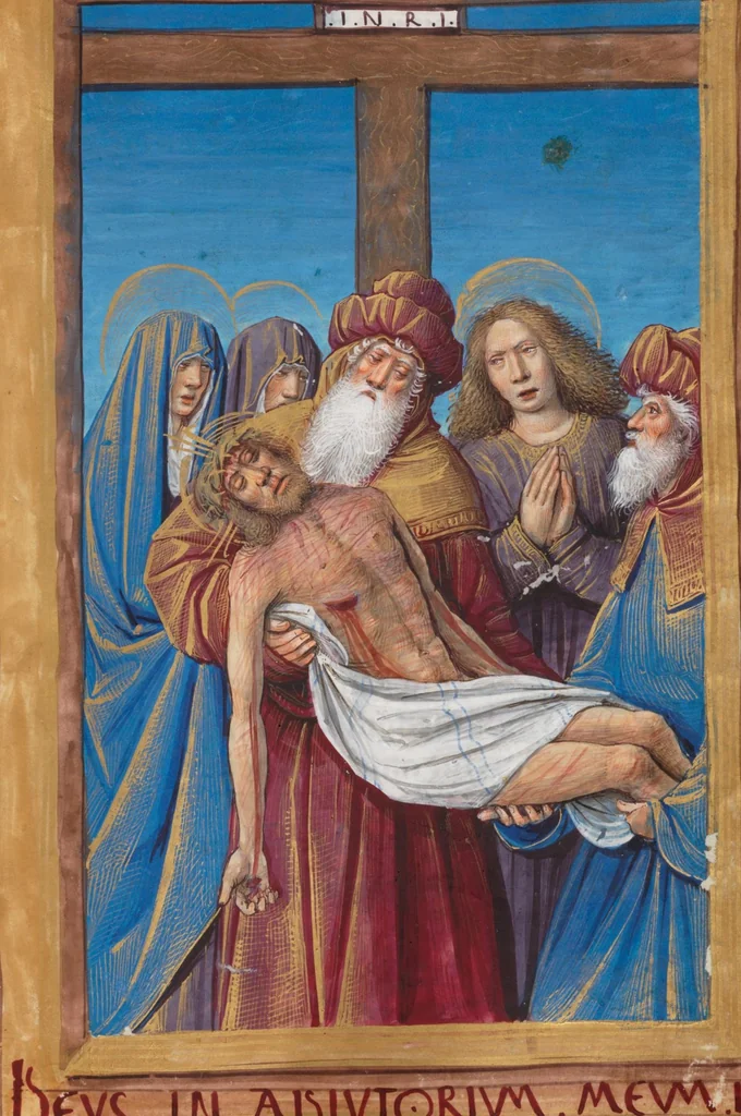 An illustration from Book of hours, 1500, leaf 217