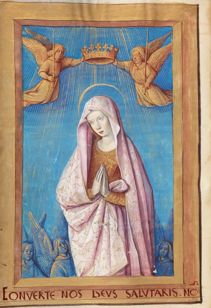 An illustration from Book of hours, 1500, leaf 222