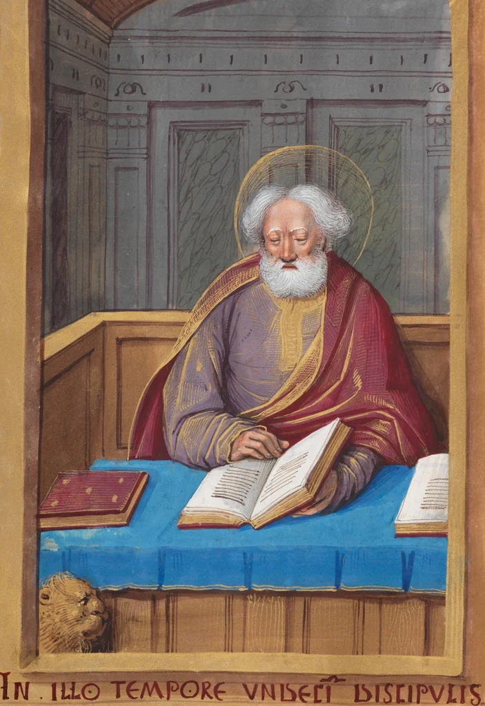 An illustration from Book of hours, 1500, leaf 36