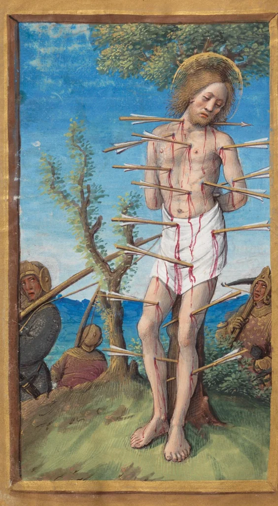 An illustration from Book of hours, 1500, leaf 436