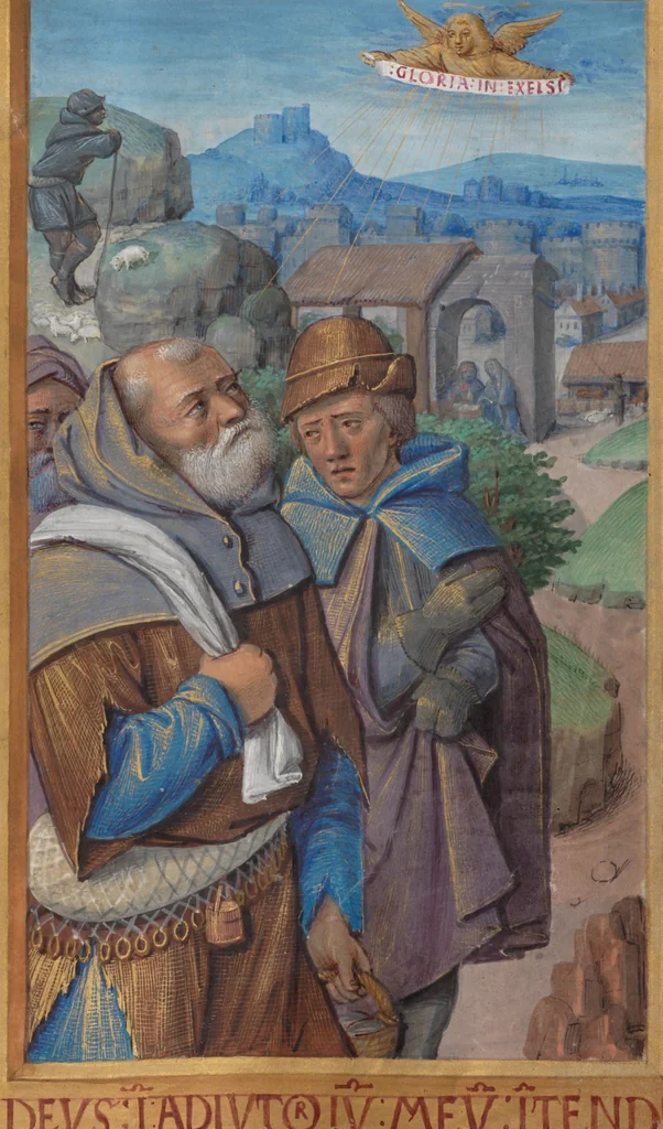 An illustration from Book of hours, 1500, leaf 79