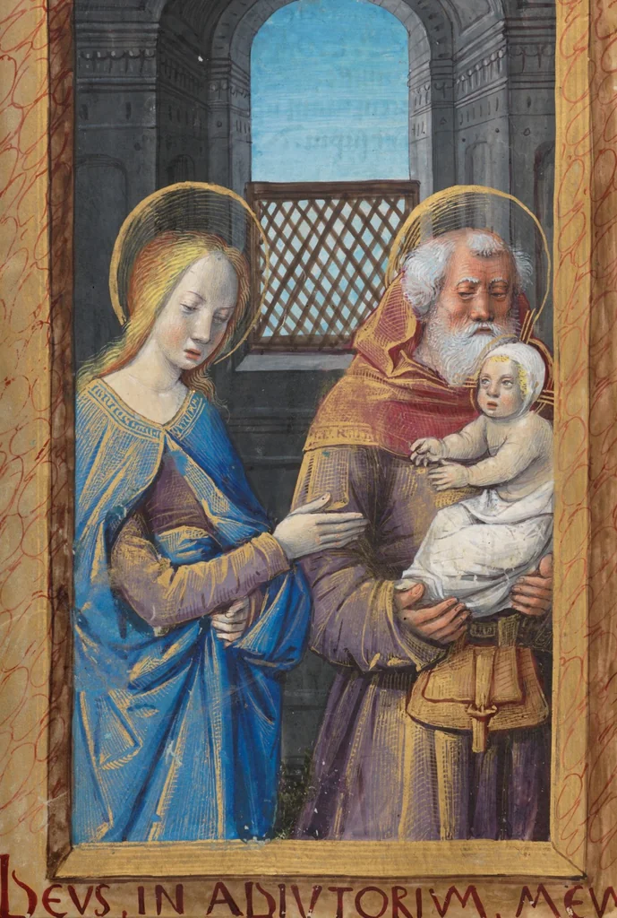 An illustration from Book of hours, 1500, leaf 84