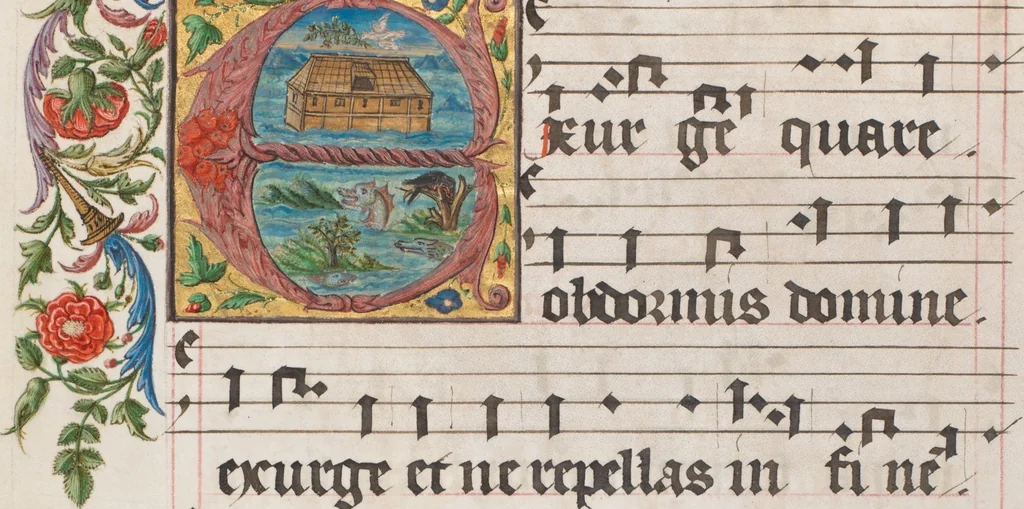 An illustration from Graduale de tempore, 1556, leaf 108