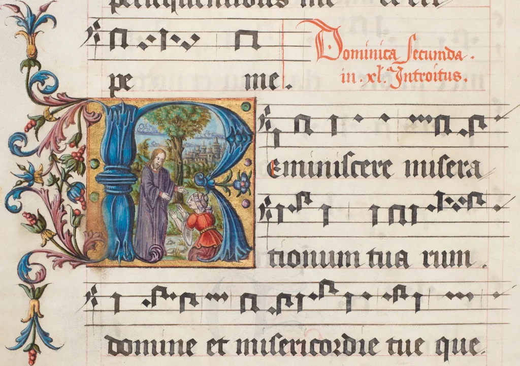 An illustration from Graduale de tempore, 1556, leaf 178