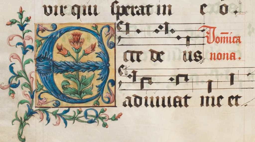 An illustration from Graduale de tempore, 1556, leaf 528