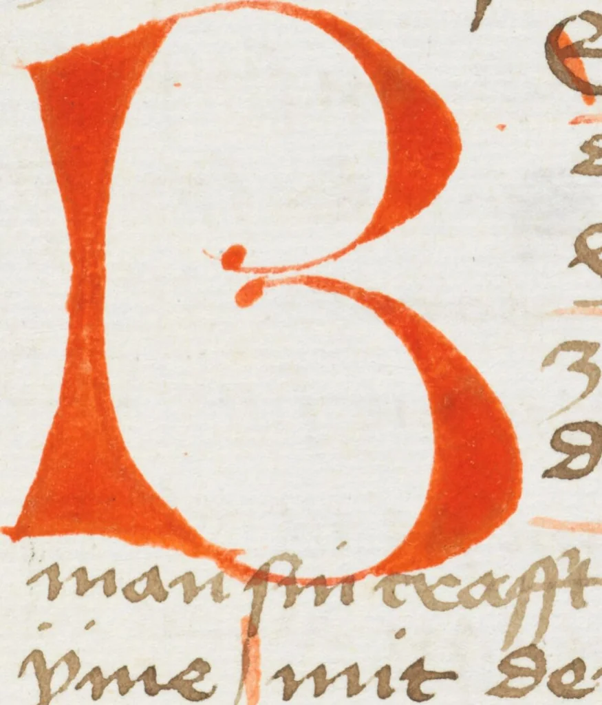 An illustration from Austrian Bible translator: Commentary on the Psalms; Canticles, German, 1460, leaf 512
