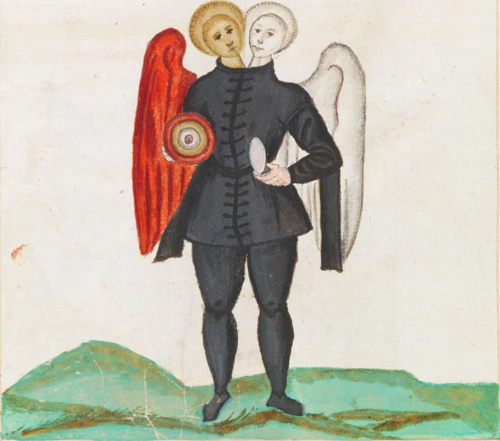 An illustration from Composite manuscript with alchemistic treatises, 1593, leaf 22