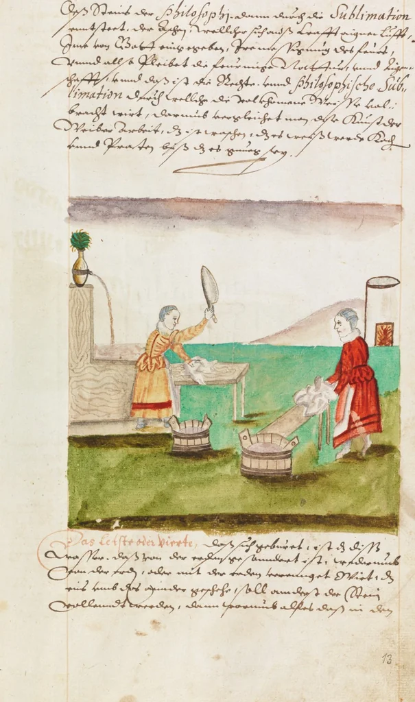 An illustration from Composite manuscript with alchemistic treatises, 1593, leaf 33