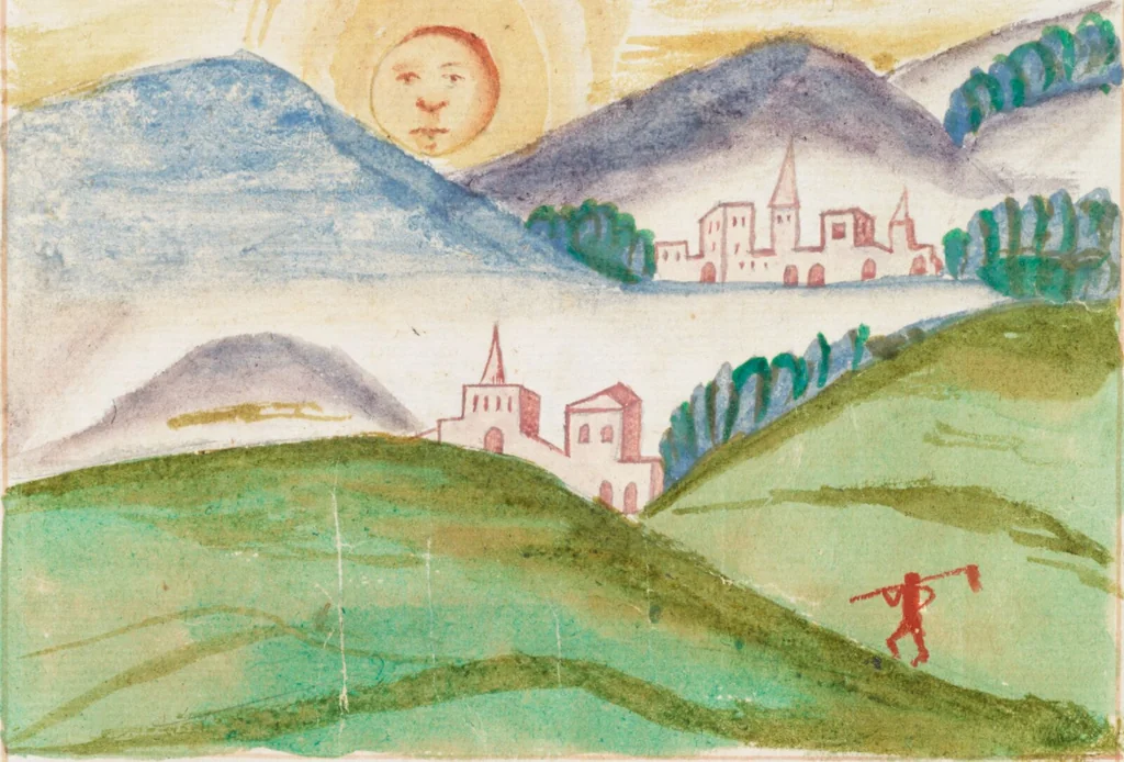 An illustration from Composite manuscript with alchemistic treatises, 1593, leaf 34