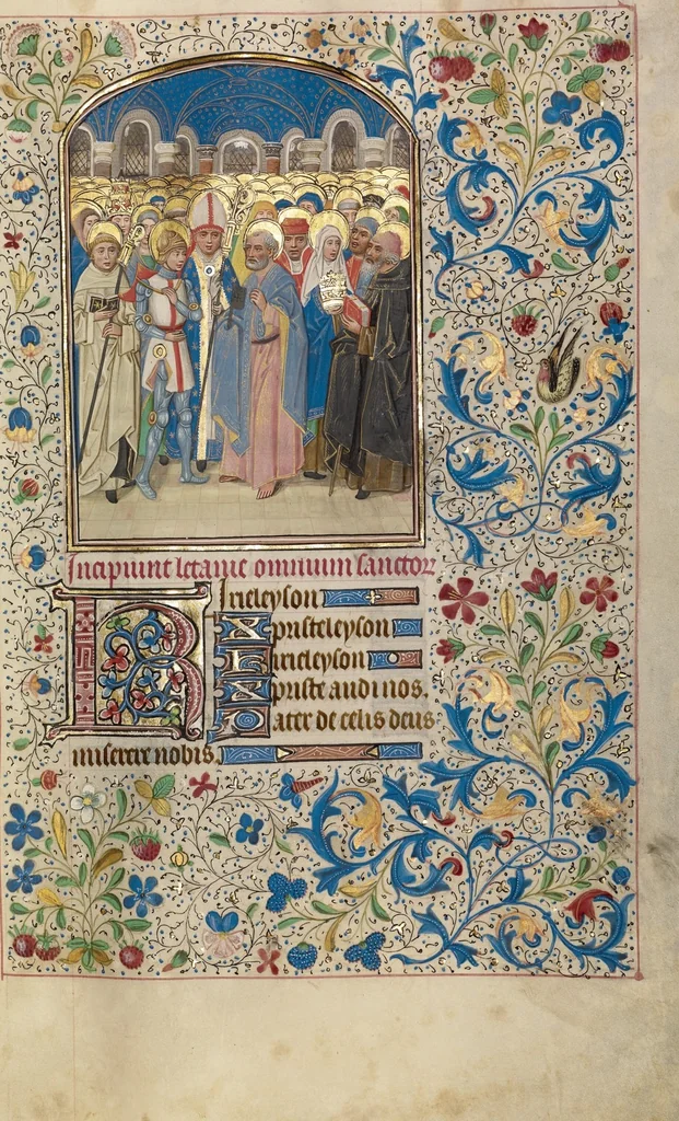 An illustration from Arenberg Hours, leaf 4