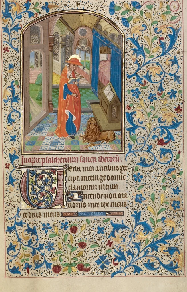 An illustration from Arenberg Hours, leaf 44