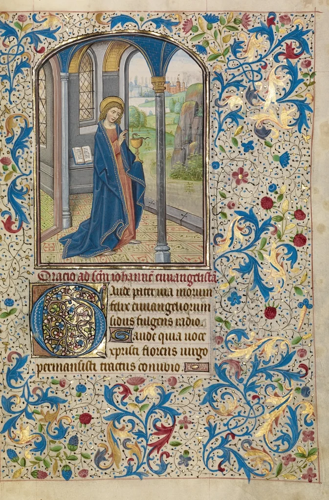An illustration from Arenberg Hours, leaf 47