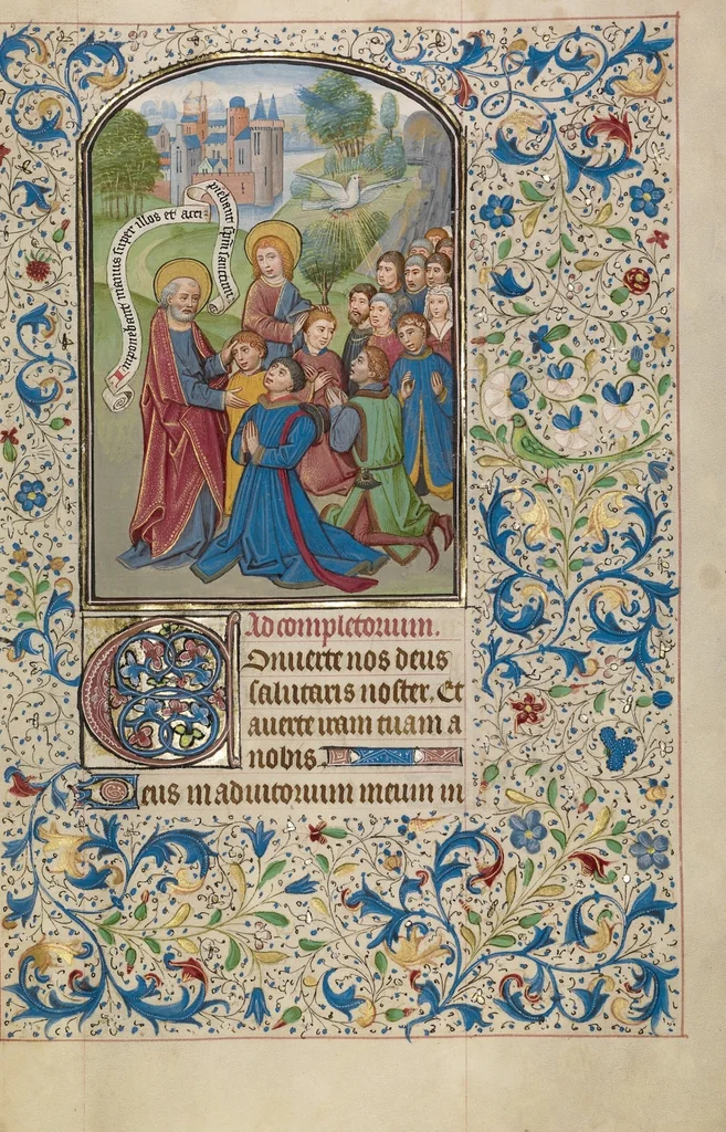 An illustration from Arenberg Hours, leaf 53
