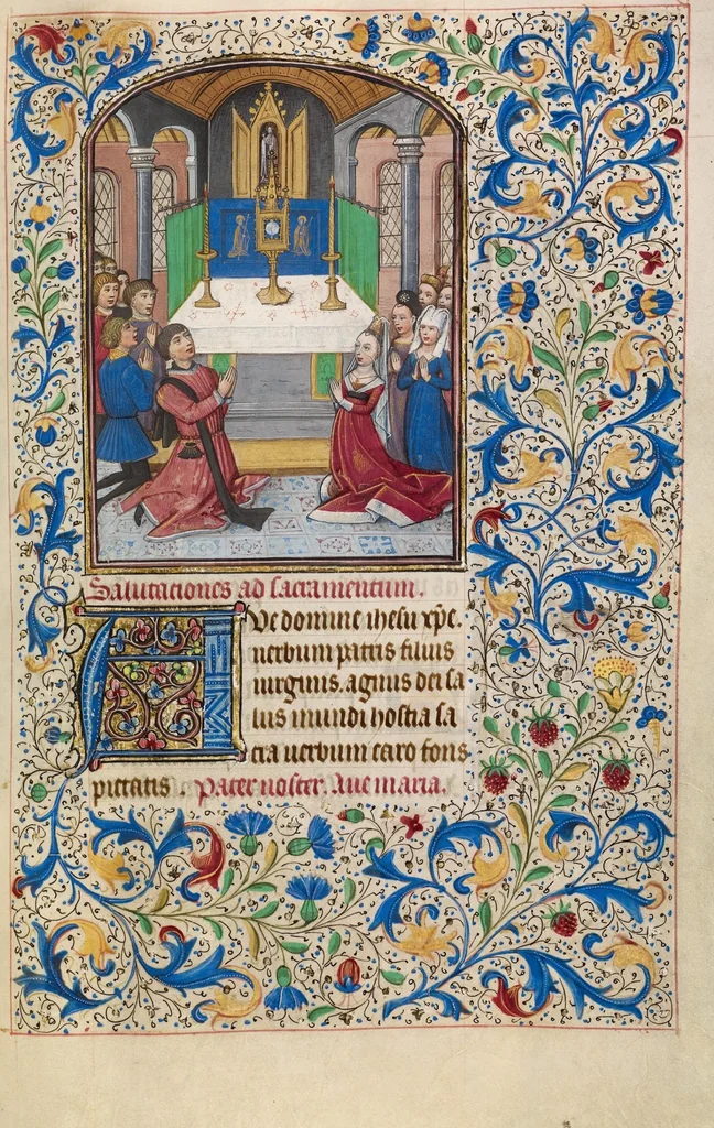 An illustration from Arenberg Hours, leaf 59