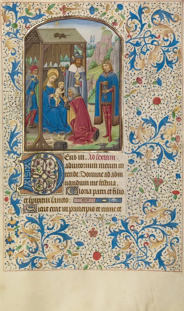 An illustration from Arenberg Hours, leaf 60