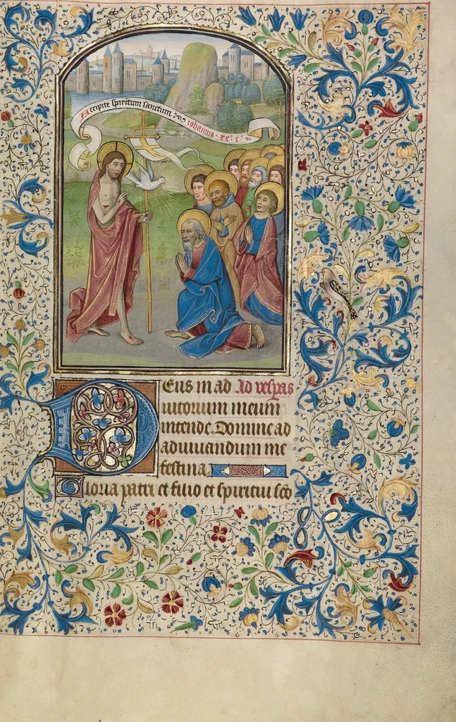 An illustration from Arenberg Hours, leaf 63